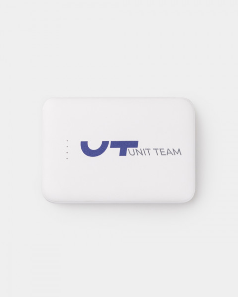 Портативна батарея powerbank 5000 mah, біла