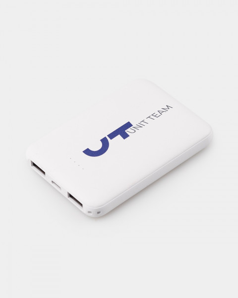 Портативна батарея powerbank 5000 mah, біла
