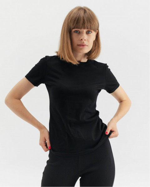 Футболка "Cute" чорна, принт серце