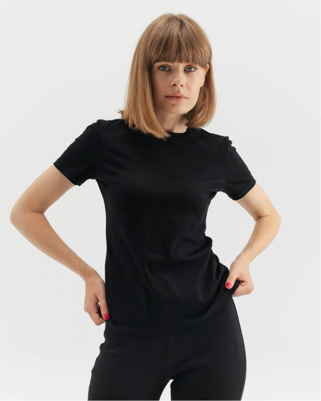 Футболка "Cute" чорна, принт серце