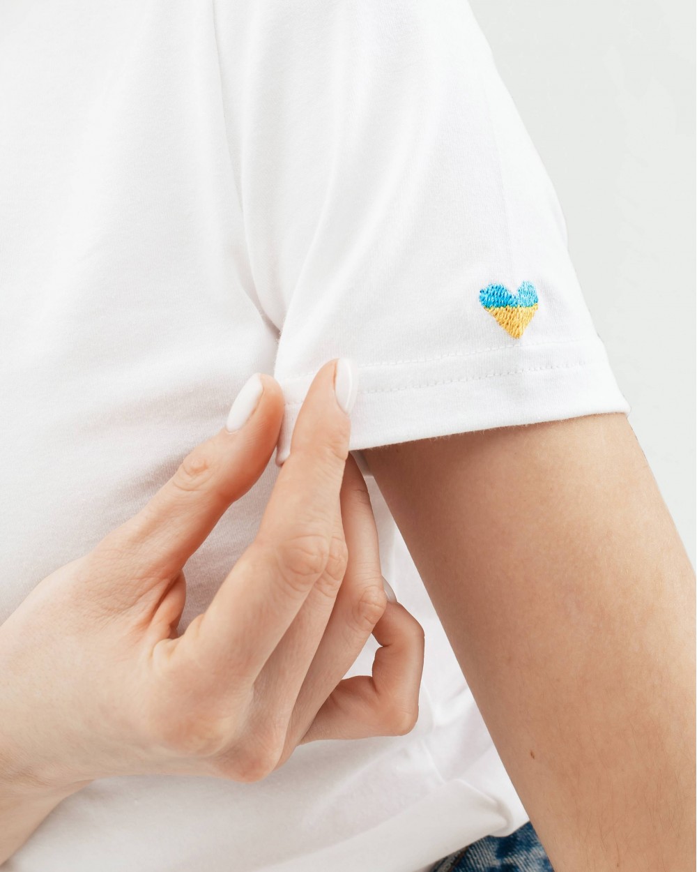 Футболка "Cute" біла, принт серце Футболка "Cute" біла, принт серце