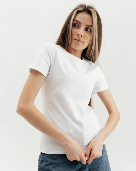 Футболка "Cute" біла, принт серце