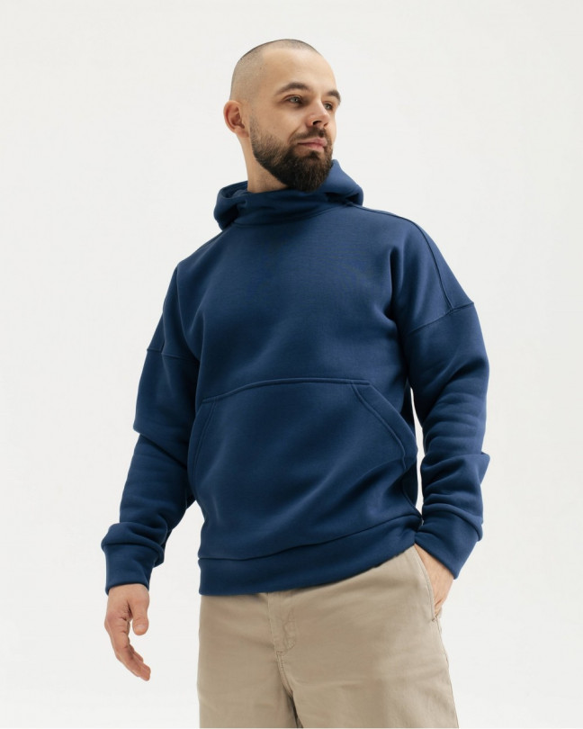 "Touch" hoodie blue