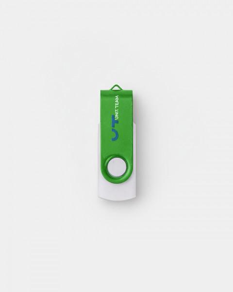 Флешка 'twister' 32 gb usb 2.0, біло-зелена