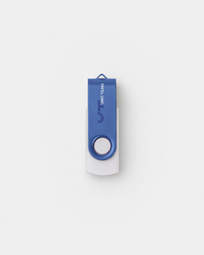 Флешка 'twister' 32 gb usb 2.0, біло-синя
