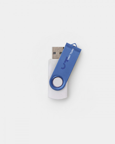 Флешка 'twister' 32 gb usb 2.0, біло-синя
