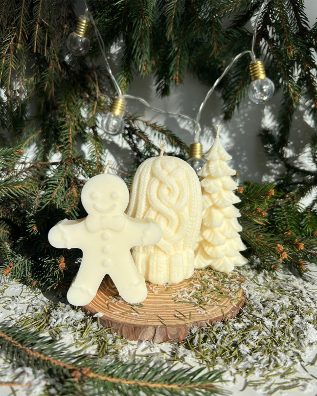 Набір із трьох свічок