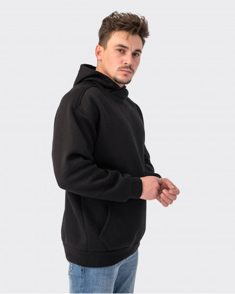Hoodie "Essential" black-colored