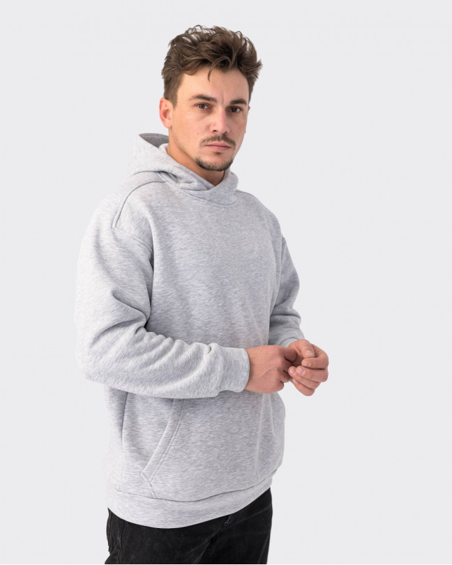Hoodie "Essential" gray-colored