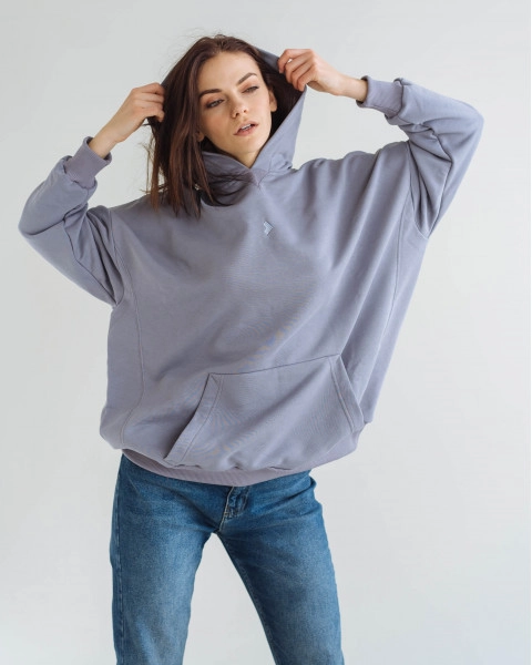 Oversized hoodie gray