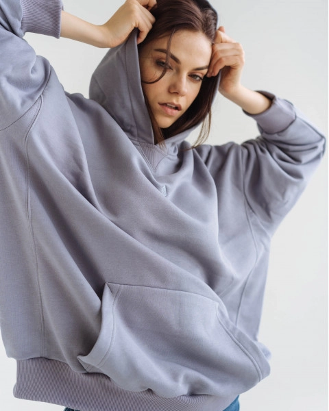 Oversized hoodie gray