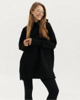 Dress hoodie "Daily" with fleece black